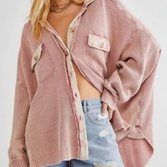 Free People FP One Scout Shacket Jacket in Arizona - Picture 3 of 7